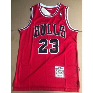 Bulls Men's Chicago  1997-98 Red Michael Jordan#23